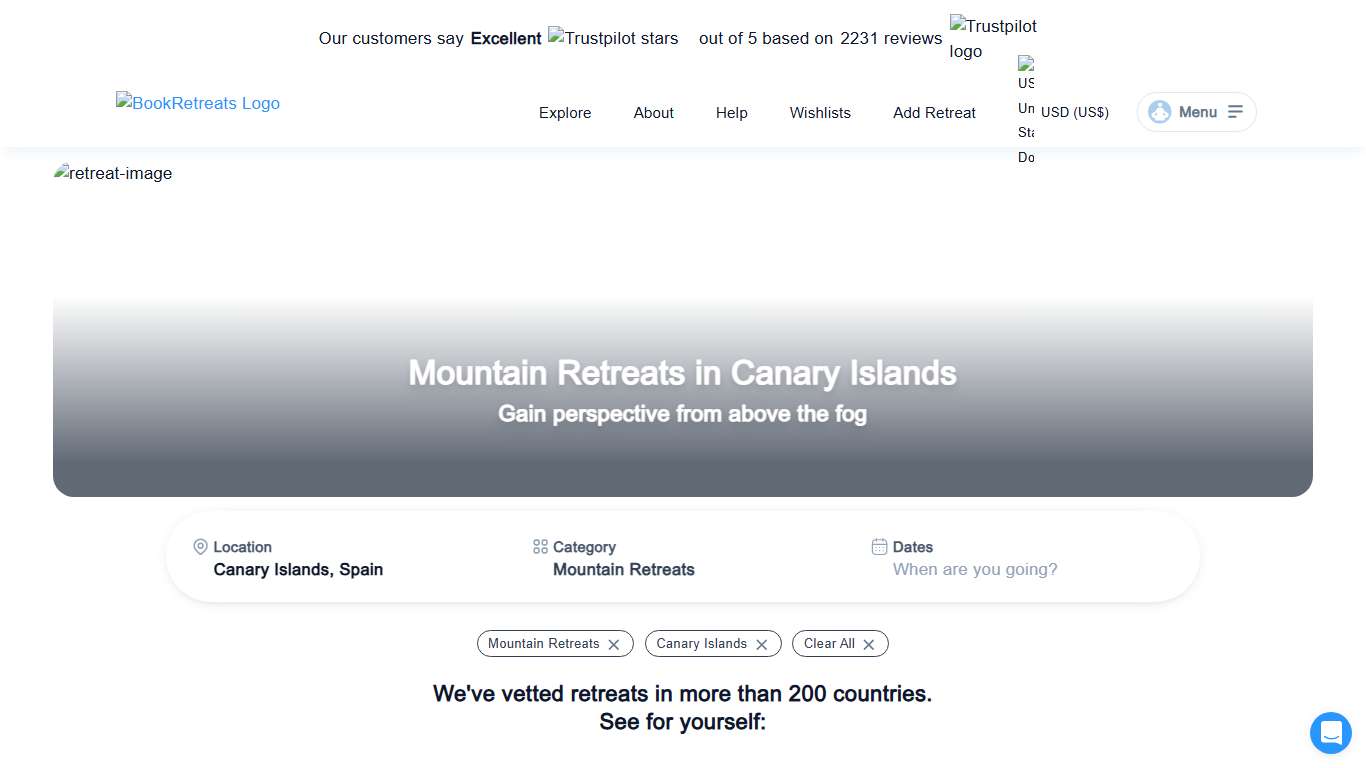 THE 10 BEST Mountain Retreats in Canary Islands for 2026 • BookRetreats.com