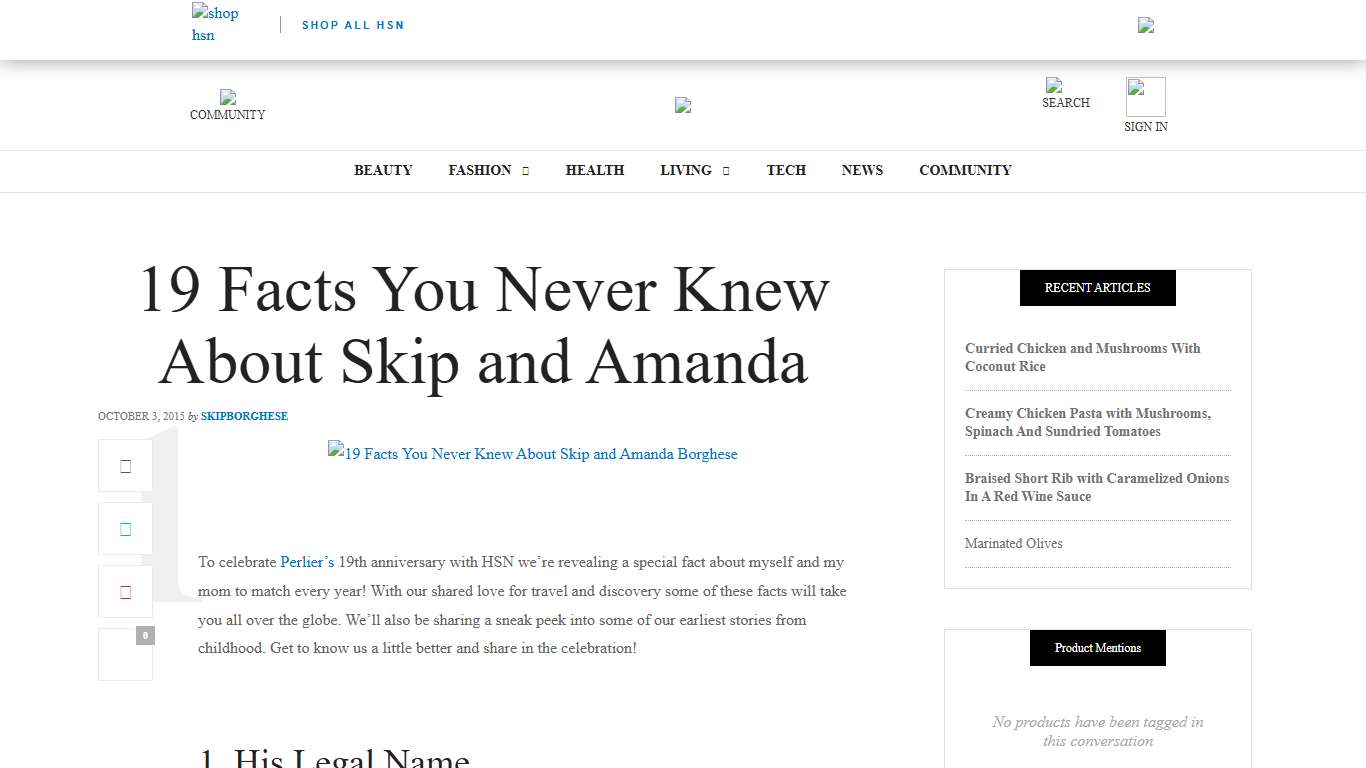 19 Facts You Never Knew About Skip and Amanda - HSN Blogs